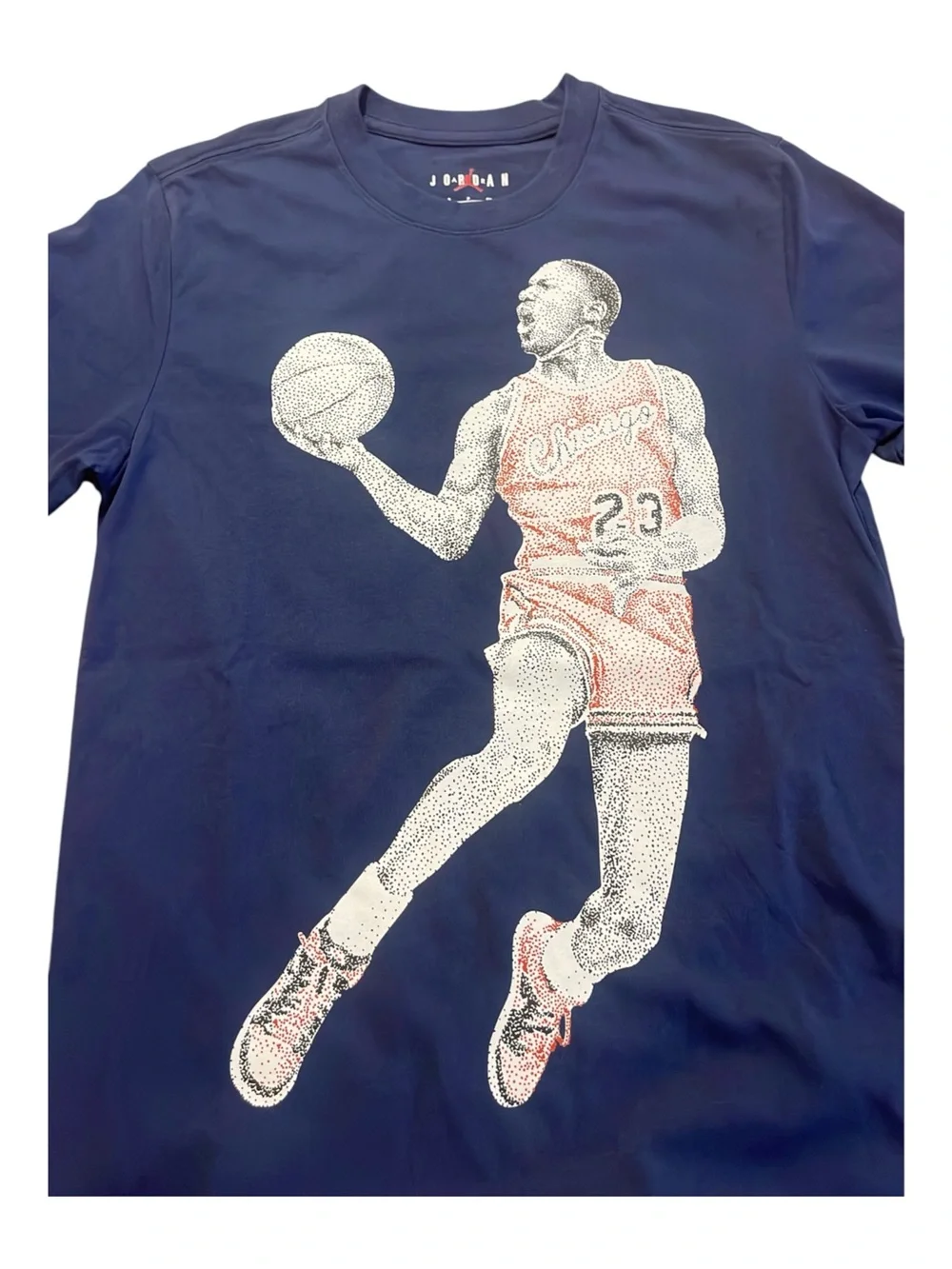 Jordan Navy Short Sleeve Graphic Michael Jordan Tee
